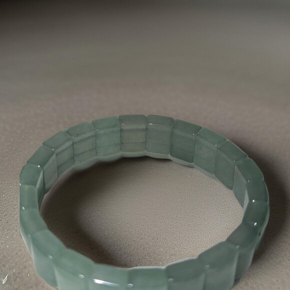 Aventurine Vintage Semi-stretch Green Bracelet Set (2) - Picture 7 of 8